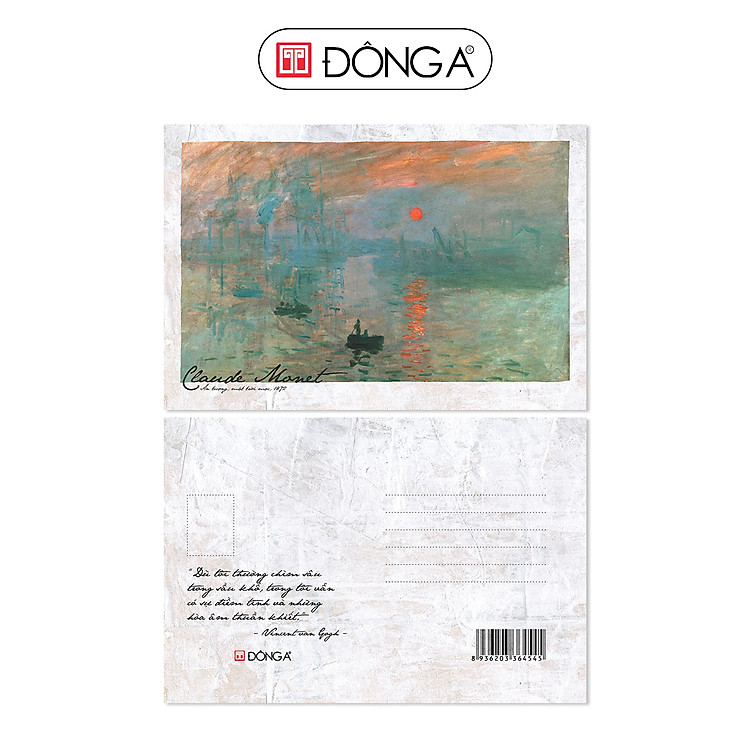 Postcard danh họa - Claude Monet (Tùy chọn) - Ảnh 4