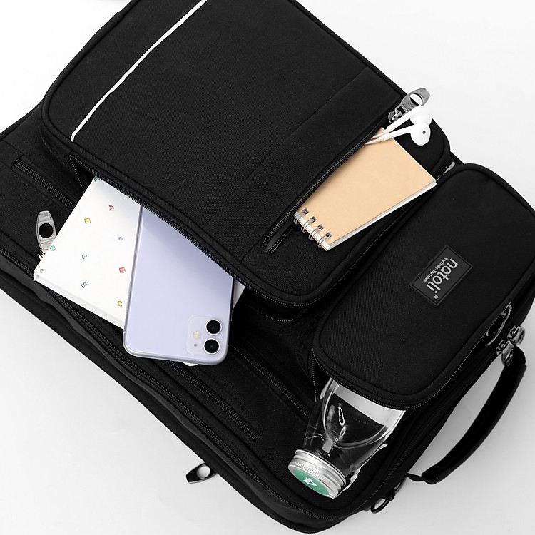 Cặp sách đa năng Natoli B17 - màu đen - Ảnh 7