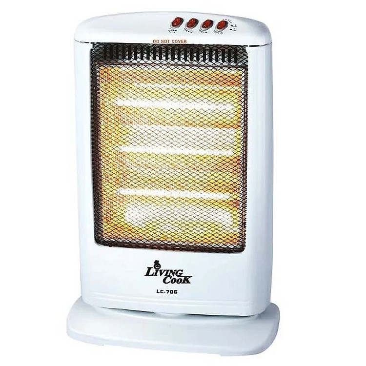 Quạt Sưởi Điện 3 Bóng Halogen LivingCook LC-706 - Chính Hãng