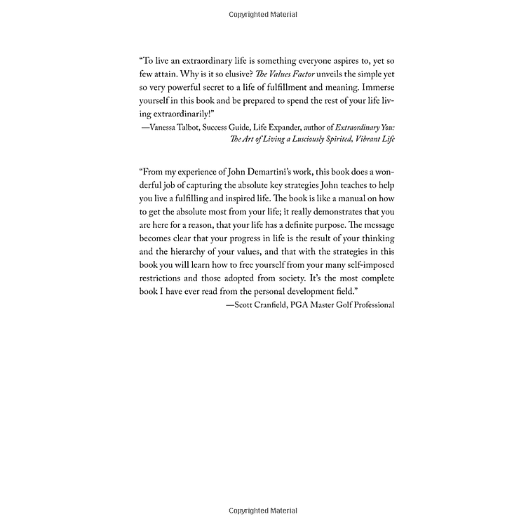 The Values Factor: The Secret to Creating an Inspired and Fulfilling Life - Ảnh 4