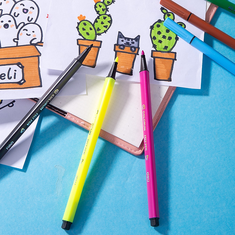 Bút Màu Nước Deli (12 màu) - Ảnh 7