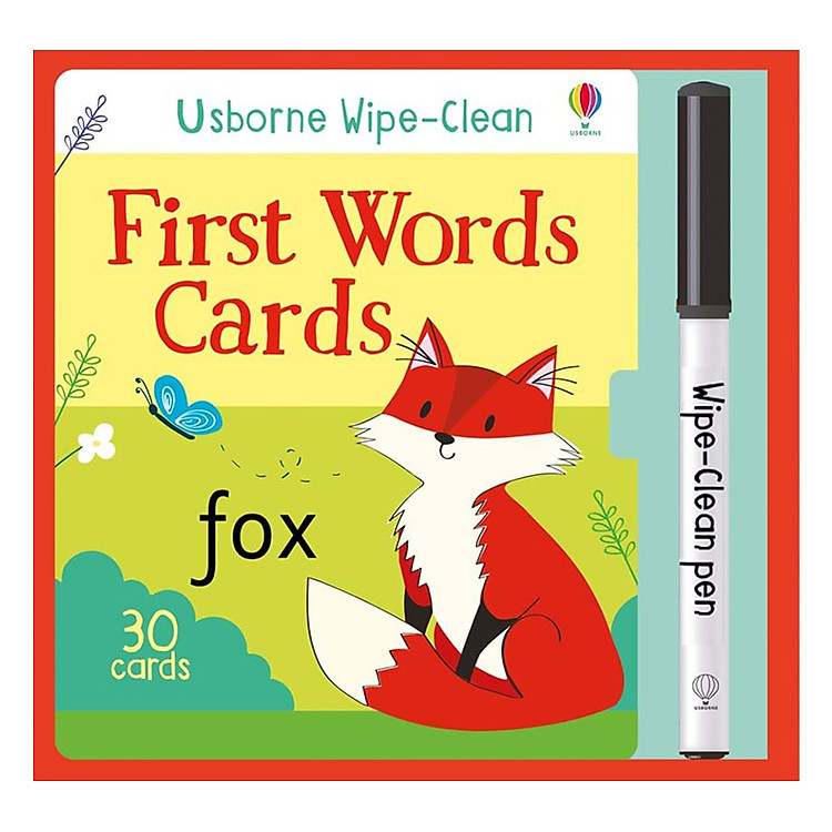 Sách Usborne Wipe-clean First Words Cards