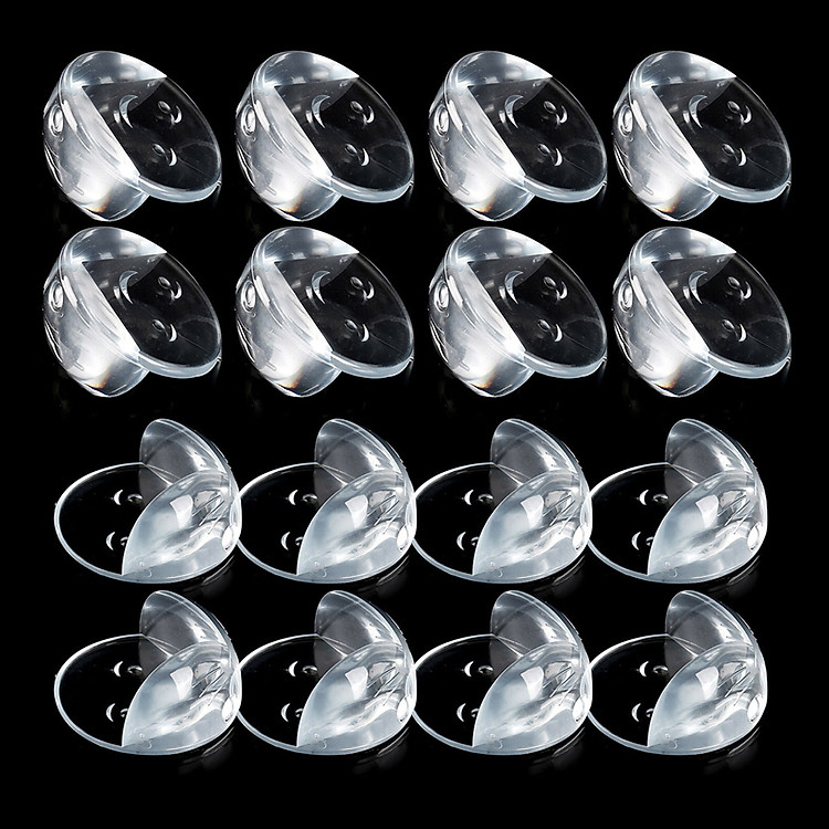 Combo Bộ 16 Miếng Dụng Cụ Silicone Chặn Và Bịt Góc Bàn Tủ Cửa Bảo Vệ Bé Legaxi