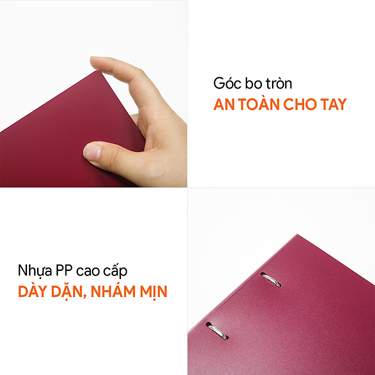 Bìa còng A5 Switch OFF AO+ (3.5cm) - Xanh rêu - Ảnh 6