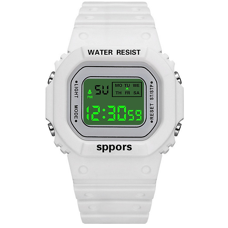 Đồng Hồ NỮ thể thao Mặt Vuông N6688 Sports - Điện Tử Dây Silicone Bền Chắc