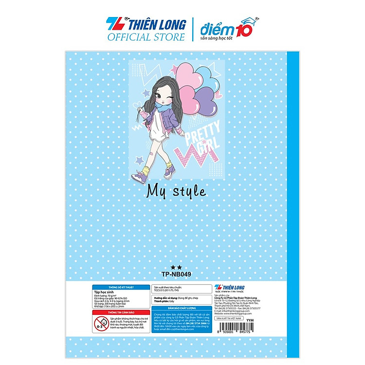 Tập Học Sinh 200 Trang 4 Ô Ly Ngang Điểm 10 (5-10 Tập) - Ảnh 6