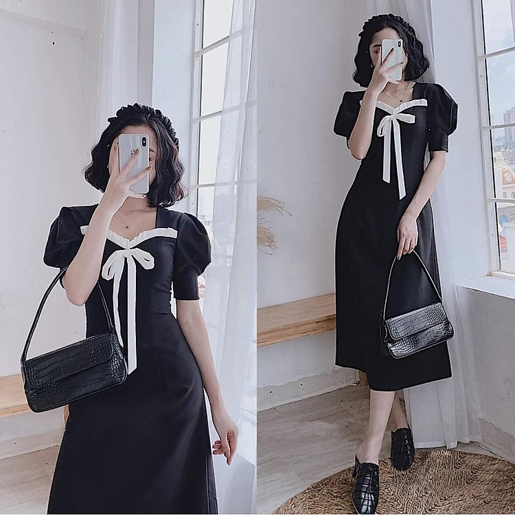 ĐẦM/VÁY THIẾT KẾ Ở CỔ CÓ NƠ (có ảnh thật cận chất)