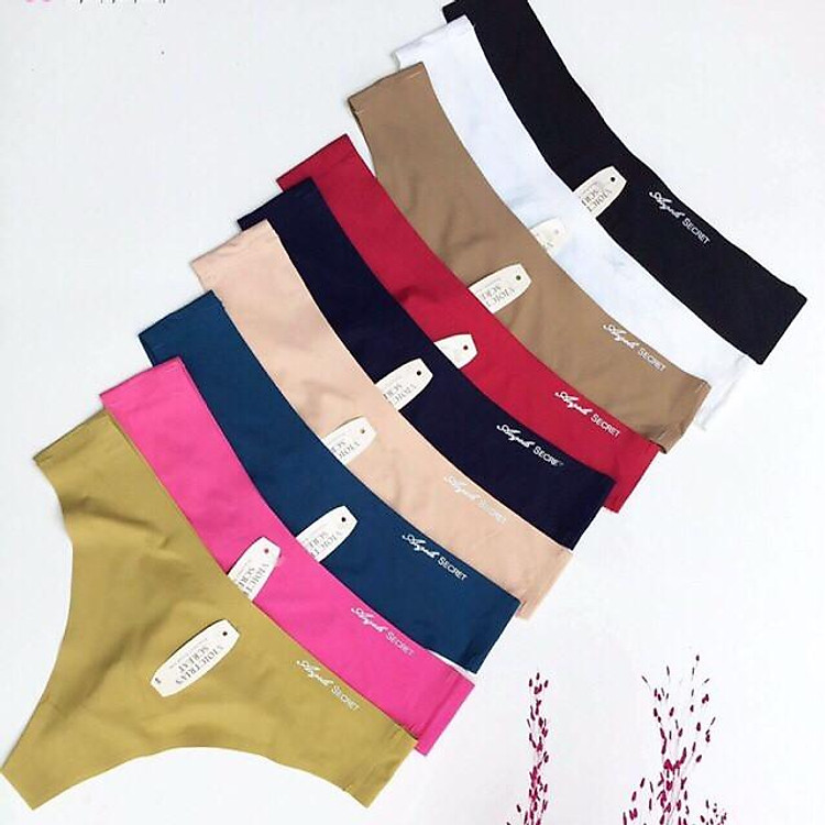 Combo 5 Quần Lót Nữ Lọt Khe Su Đúc Freesize Cao Cấp Nhiều Màu Tặng Kèm 5 Thun Cột Tóc Xinh Xắn