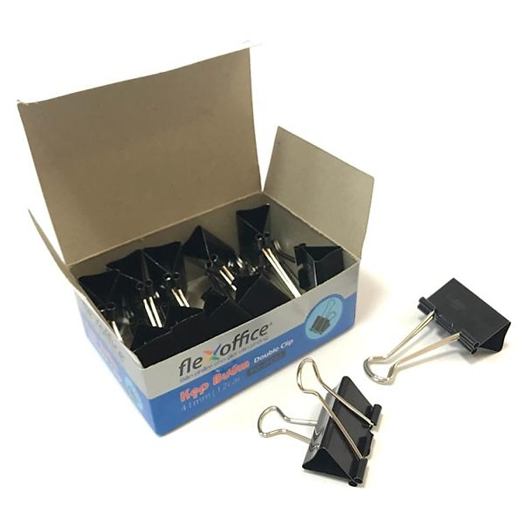 Kẹp Bướm 41mm Flexoffice FO-DC05 (12 chi tiết)