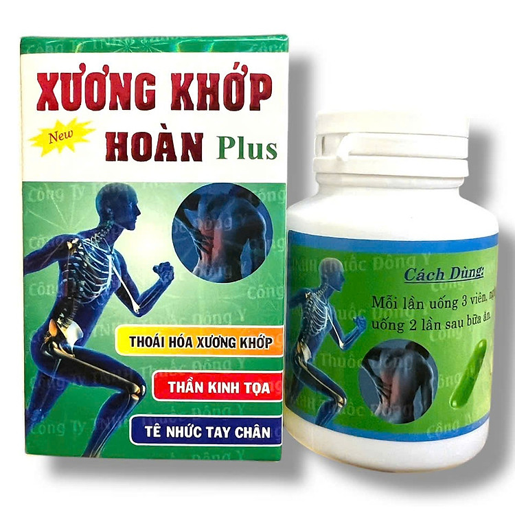 Viên uống đau nhức xương khớp Xương khớp hoàn Plus xuất xứ Việt Nam - Hộp 40 viên - Mã số 2126