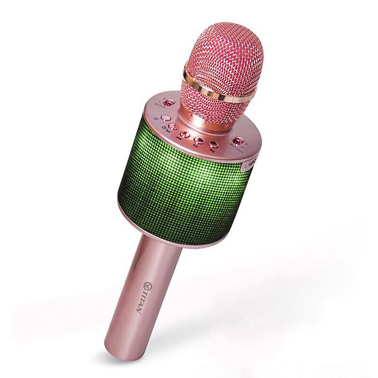 Micro Karaoke Bluetooth - Tự động tách lời hát - Kết nối song ca 2 thiết bị - Titan M01 - Hàng Chính Hãng