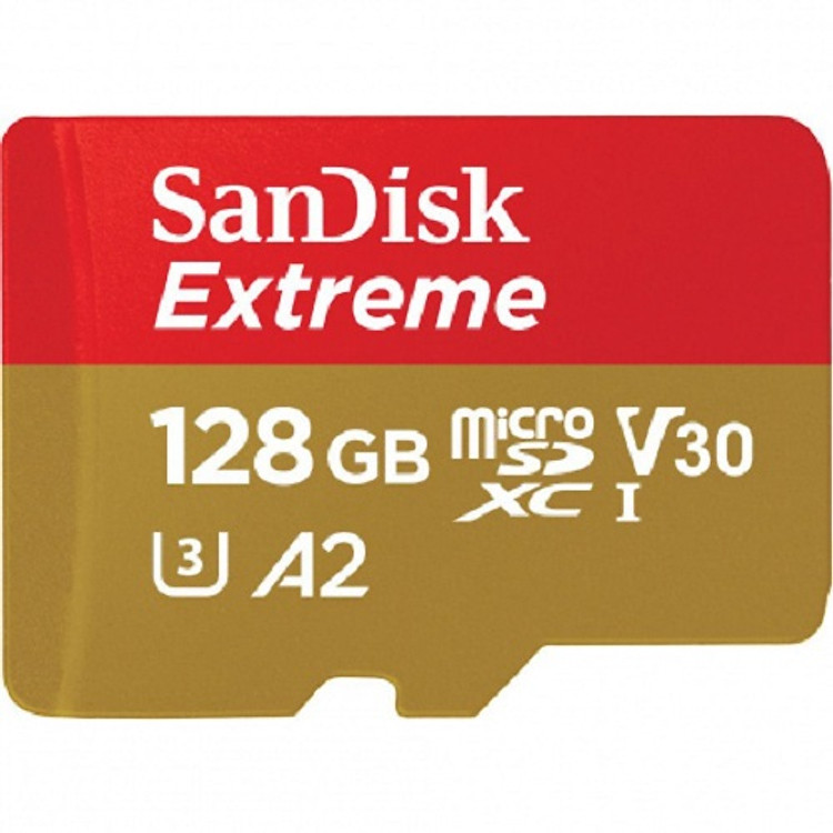 Thẻ Nhớ MicroSDXC SanDisk Extreme V30 A2 128GB 190MB/s SDSQXAA-128G (New 2022) - Hàng Nhập Khẩu