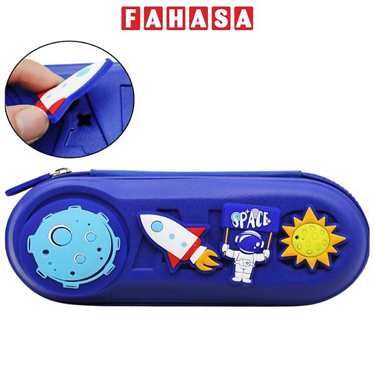 Bóp Viết Nhựa Charm Tên Lửa Shunde 9036 – Màu Xanh Đậm