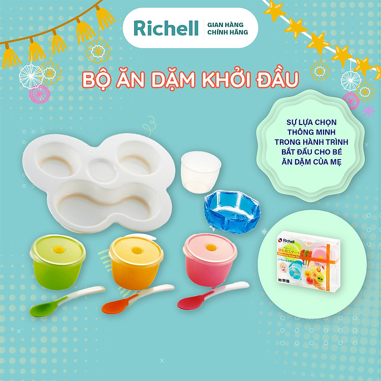 Mua Bộ ăn dặm Richell Nhật Bản Chính hãng Giá rẻ