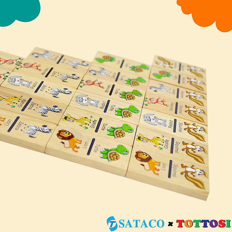 Mua Đồ chơi Domino thú gỗ chất lượng Chính hãng Giá rẻ - Hình ảnh 2