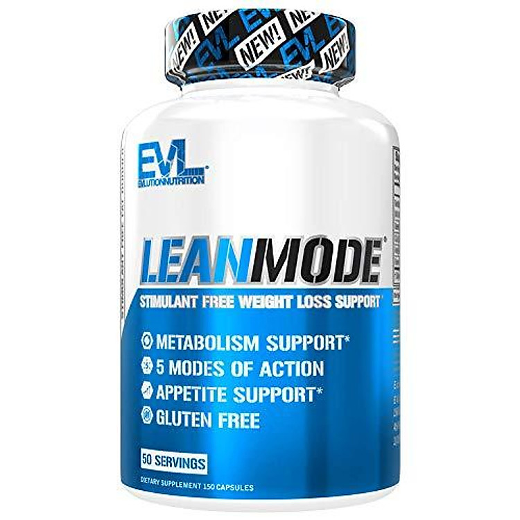 Evlution Nutrition Lean Mode - Complete Stimulant-Free Weight Loss Support and Diet System with Green Coffee, Carnitine, CLA, Green Tea, Garcinia Cambogia for Fat Burning and Metabolism, 50 Servings