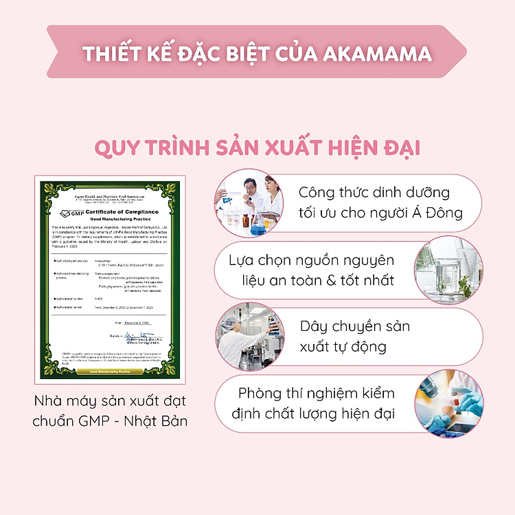 Bổ Sung Canxi Bà Bầu Akamama 120 viên Uy tín Giá rẻ - Hình ảnh 2