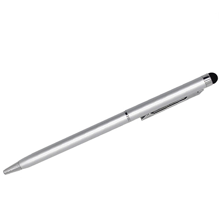 Bút Cảm Ứng ESCASE Cho Máy Tính Bảng / Smartphone Kiêm Bút Bi (Bạc)