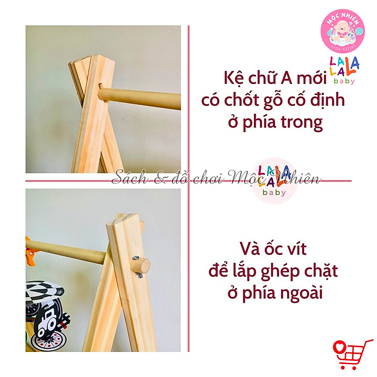 Kệ chữ A cho trẻ sơ sinh - Lalala Chính hãng Tiết kiệm - Hình ảnh 3