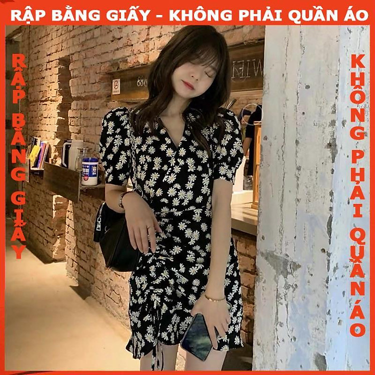 Rập Giấy Đầm Rút Nhún Tay Phồng Mã 1039 (BẢN VẼ) - Ảnh 2