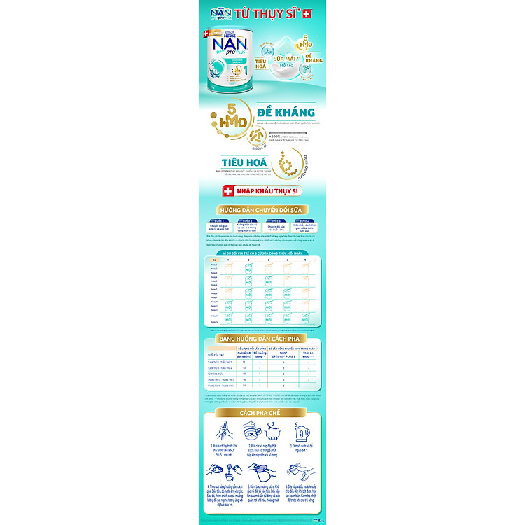 Mua Sữa bột Nestlé NAN OPTIPRO PLUS 1 400G Chất lượng Tiết kiệm - Hình ảnh 2