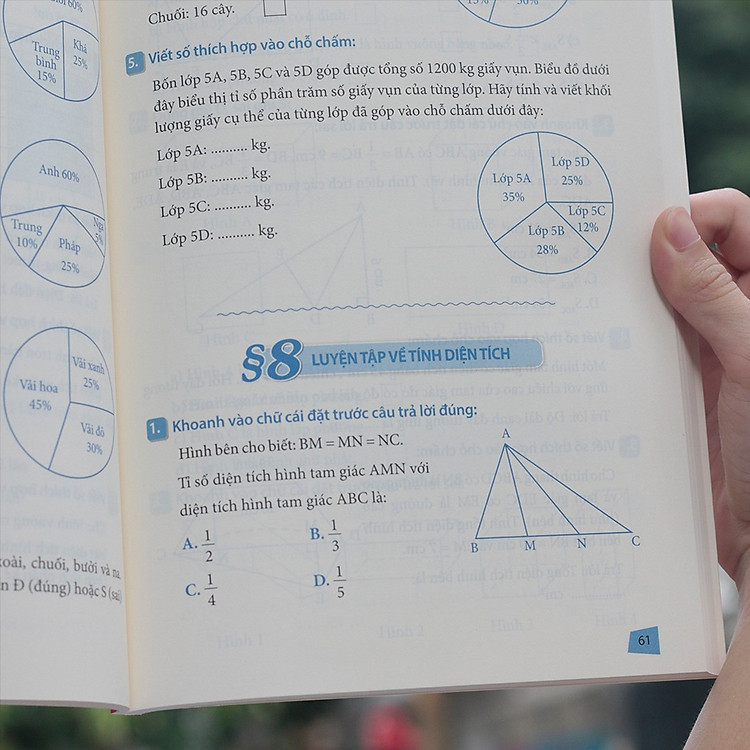 Bài Tập Trắc Nghiệm Và Tự Kiểm Tra Toán 5 - Ảnh 2