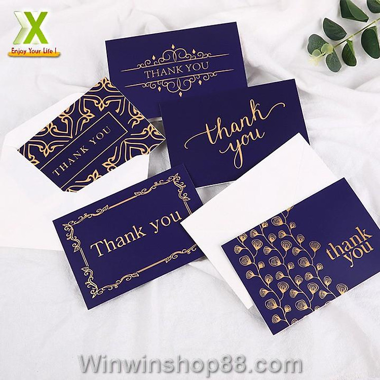 Bộ Thiệp Thông Điệp Cảm Ơn THANK YOU (9 chiếc) - Ảnh 4