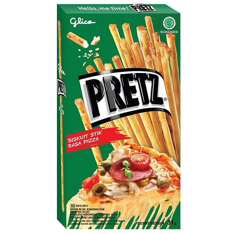 Bánh Que Glico Pretz Vị Pizza Hộp 31G-8851019330341