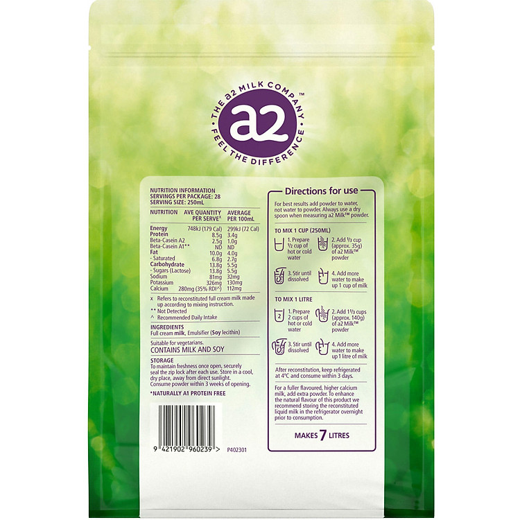 Sữa A2 tăng chiều cao nguyên kem Tin cậy Ưu đãi - Hình ảnh 4