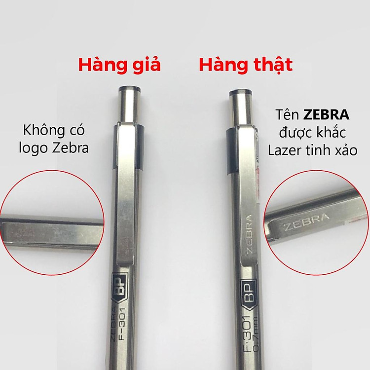 Viết Bi Bấm Kim Loại Zebra F301 0.7mm (mực xanh) - Ảnh 4