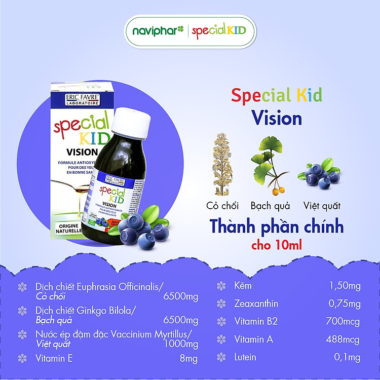 TPBVSK Special Kid Vision - Siro bảo vệ mắt Chất lượng Giá rẻ - Hình ảnh 4