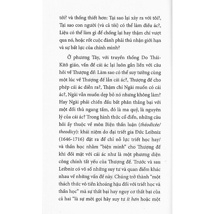 Cái Ác - Một Thách Thức Đối Với Tiết Học Và Thần Học - Ảnh 3