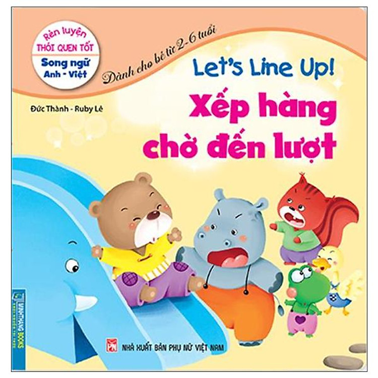 Rèn Luyện Thói Quen Tốt – Xếp Hàng Chờ Đến Lượt (Song Ngữ Anh – Việt)