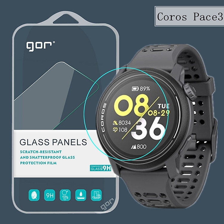 Bộ 3 Miếng Dán cường lực GOR cho Smartwatch Coros Pace 3/ Coros Pace Pro/ Coros Apex 2/ Apex 2 Pro - Hàng Chính Hãng