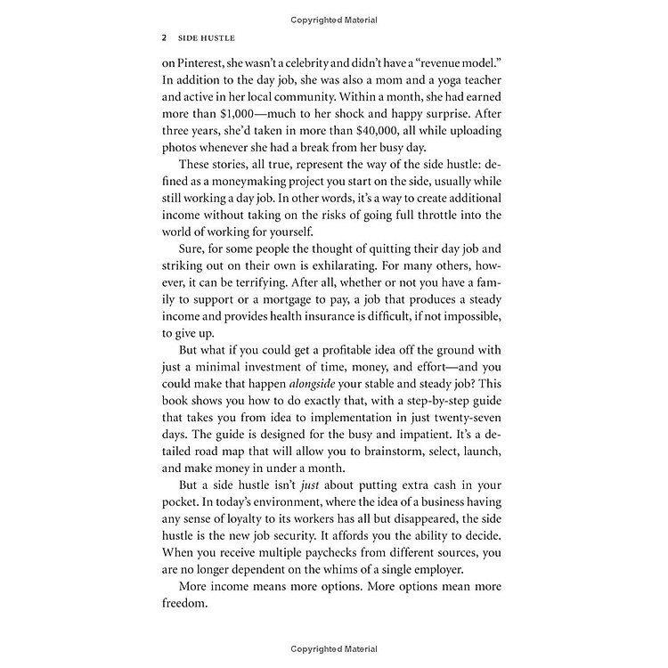 Side Hustle: Build a Side Business and Make Extra Money - Without Quitting Your Day Job - Ảnh 3