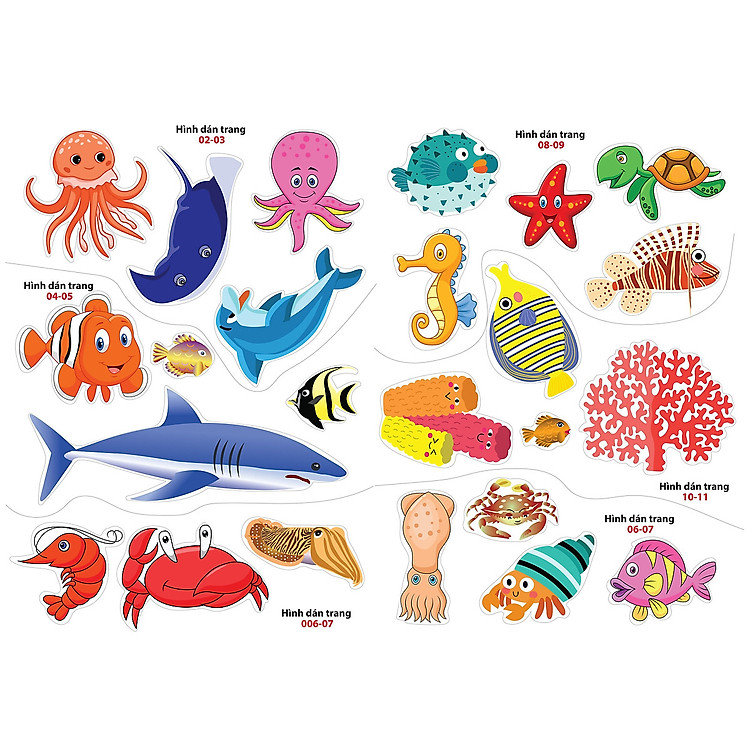 Sticker Dán Hình Thông Minh - Đại Dương Huyền Bí - Ảnh 2