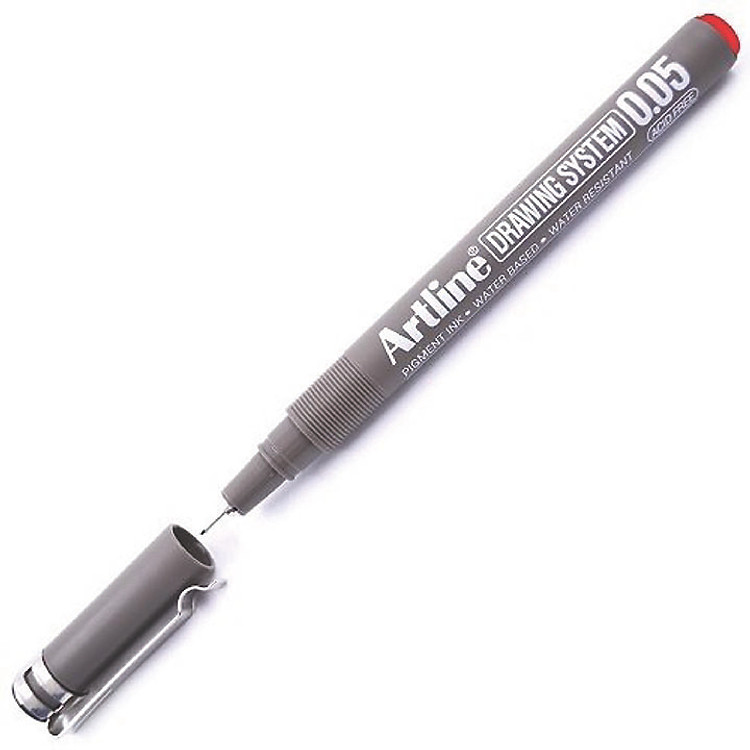 BÚT VẼ KỸ THUẬT ARTLINE MÀU ĐỎ NHIỀU SIZE