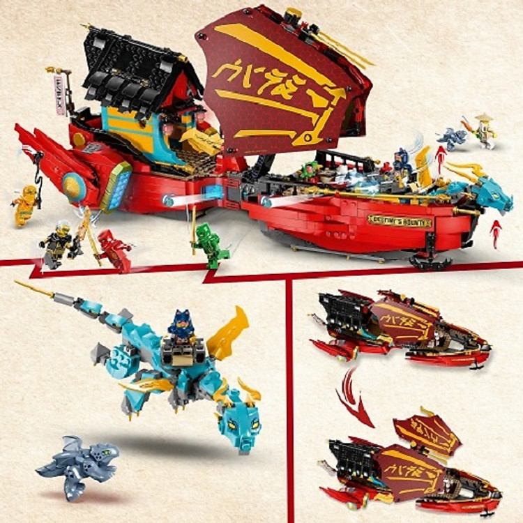 LEGO NINJAGO 71797 - Chiến hạm Bounty Chính hãng Tiết kiệm - Hình ảnh 5