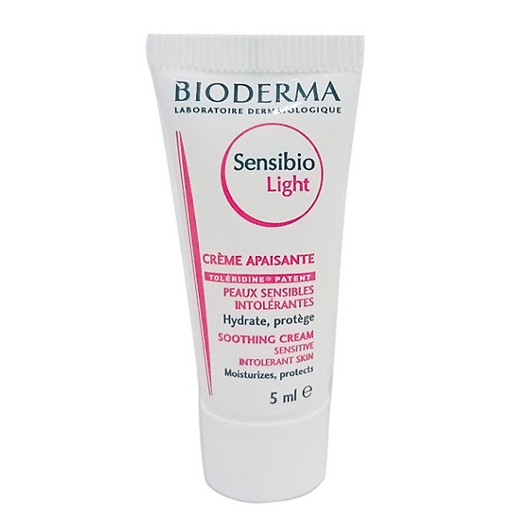 Combo 3 Kem dưỡng ẩm dành cho da nhạy cảm BIODERMA Sensibio Light 5ml x3