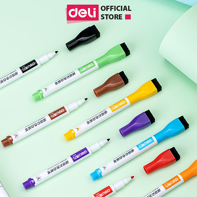 Bút Viết Dạ Bảng Deli (8 màu)