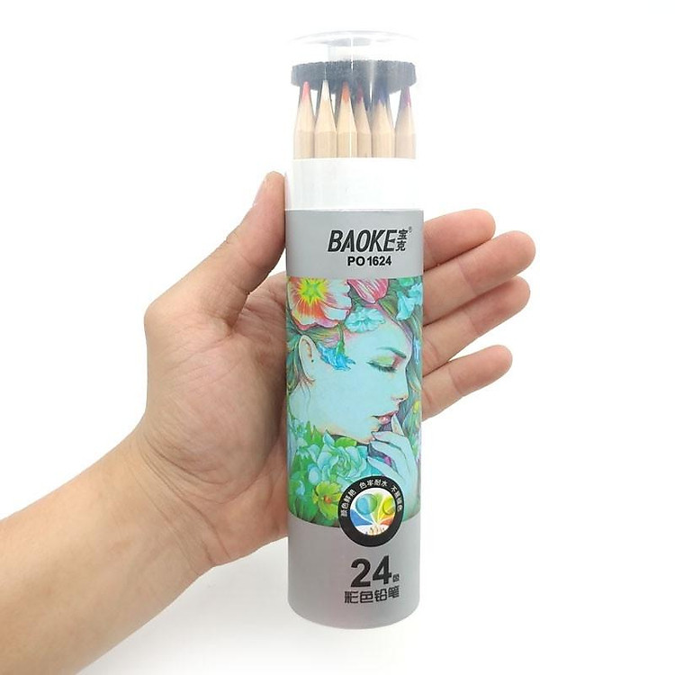 Bút Chì Màu BAOKE PO-1636 (12 màu) - Ảnh 3