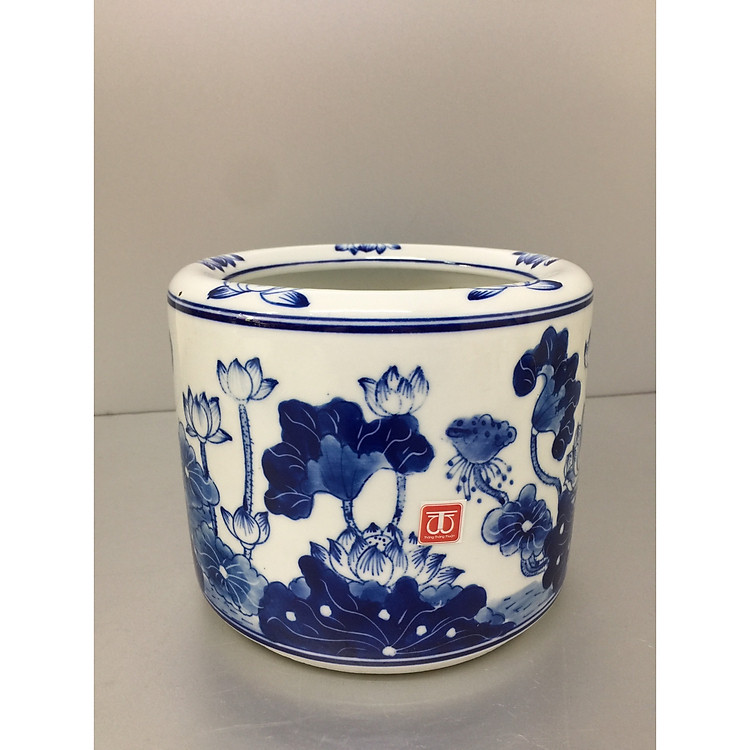 Bát nhang vẽ sen bằng gốm sứ (nhiều kích cỡ)