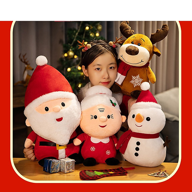 Gấu bông người tuyết Giáng sinh 35cm Chính hãng Giá tốt - Hình ảnh 3