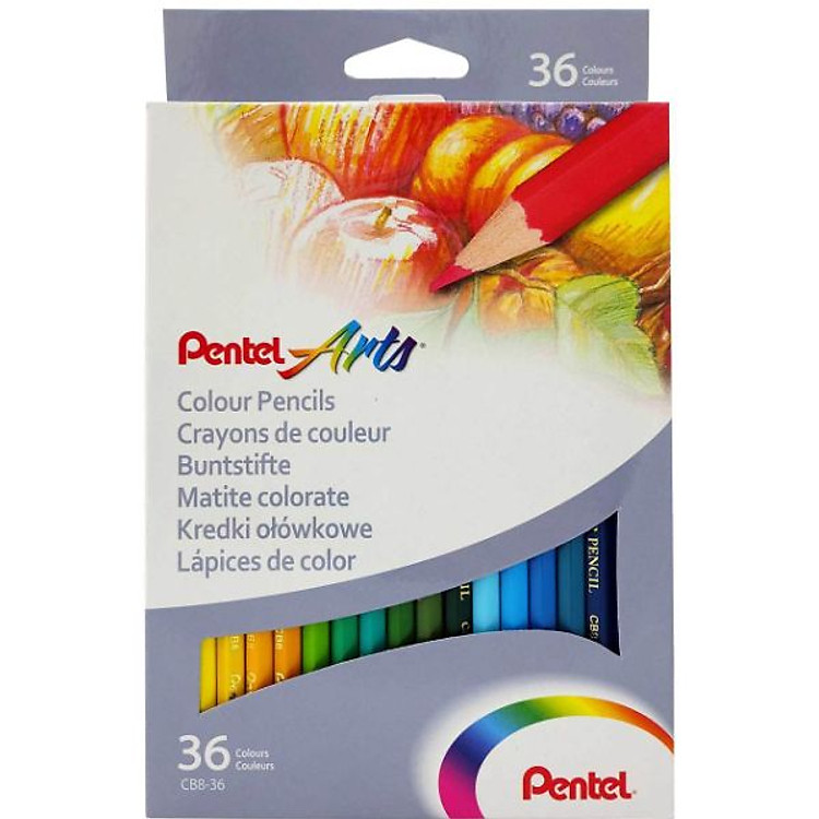 Bộ Bút Chì Màu Pentel (36 màu)