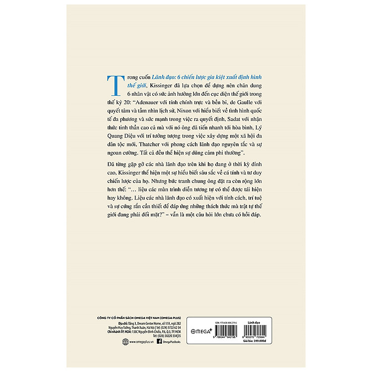 Lãnh Đạo: 6 Chiến Lược Gia Kiệt Xuất Định Hình Thế Giới - Ảnh 2