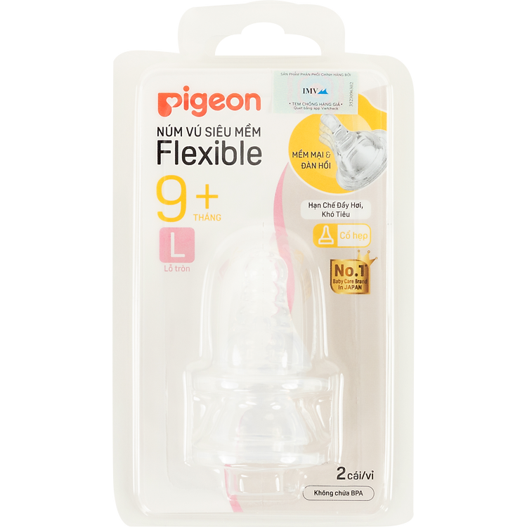 Mua Núm vú silicone Pigeon Size L (2 cái) Đảm bảo Giá rẻ