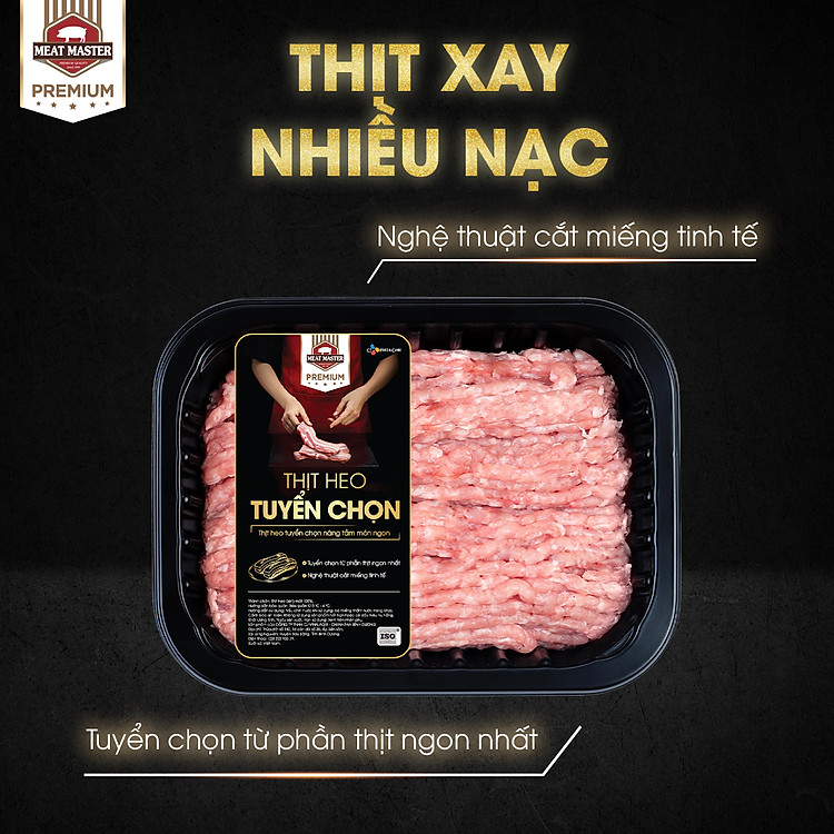 Thịt xay nhiều nạc Meat Master 400g/khay