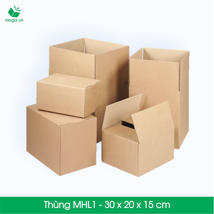 Thùng carton MHL1 (30x20x15 cm) (20 chiếc) - Ảnh 3