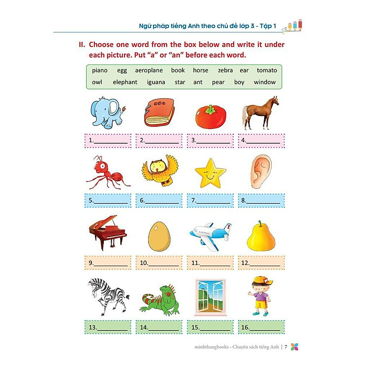 Primary Grammar - Ngữ Pháp Tiếng Anh Theo Chủ Đề Lớp 3 (Tập 1) - Ảnh 4