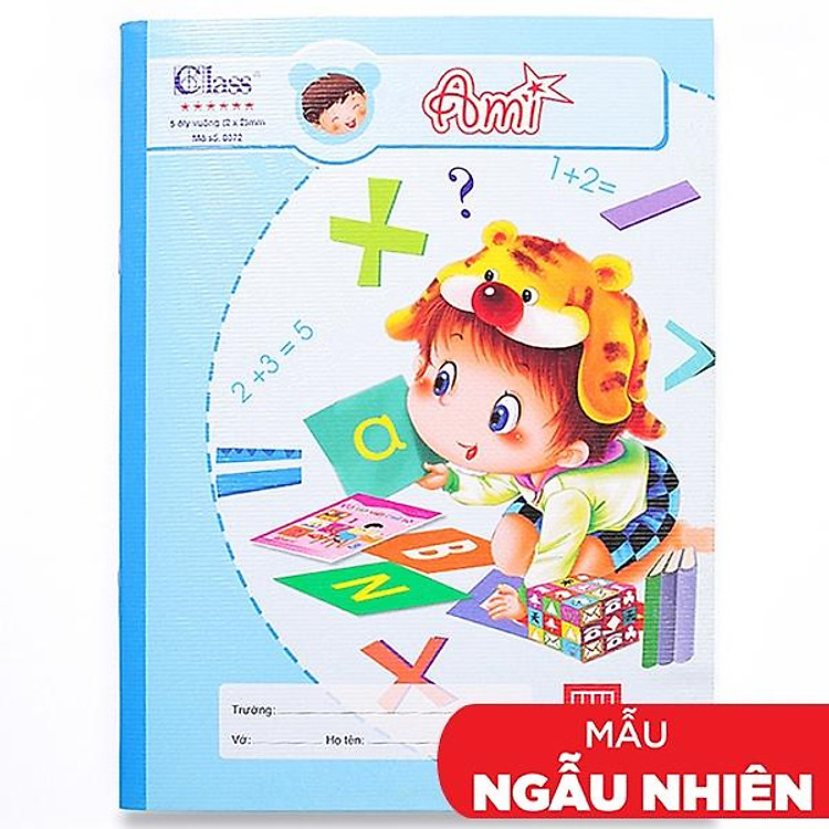 Vở Class Ami 5 Ô Ly 96 Trang ĐL 100g/m2
